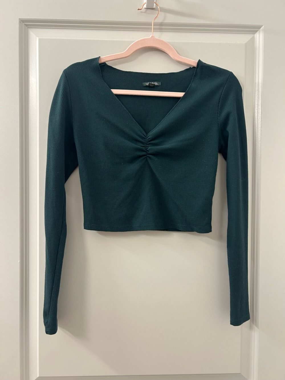 Wild Fable forest green waffle knit longsleeve